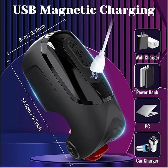 Male Masturbator- Penis- Training Vibrator, Tongue-Licking & 10 Vibrating Sex- Toy Male Stroker Trainer, Mens Penis- Trainer Masturbators Adult- Sex- Toys Men Gays