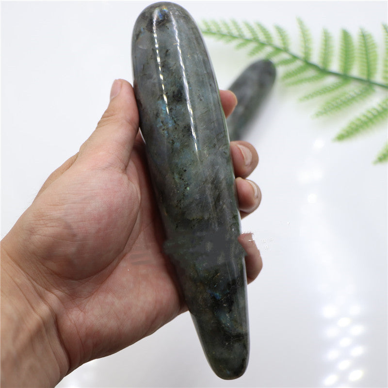 Natural Labradorite Jade  Pussy Wand Crystal