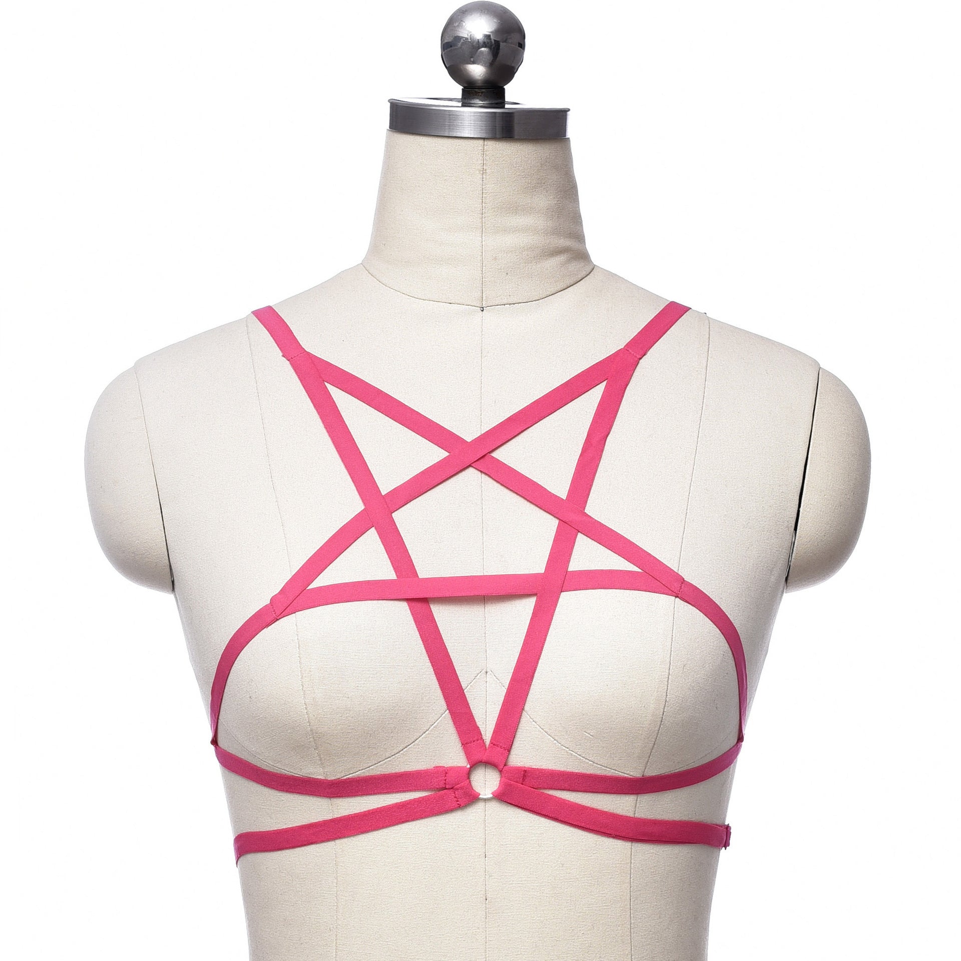 Five-pointed Star Strap Underwear Low-cut Harness Bra