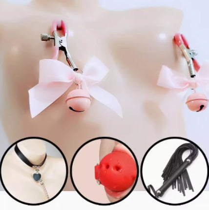 Nipple Clamps Punish The Nipple By Stimulating The Clitoris Bells