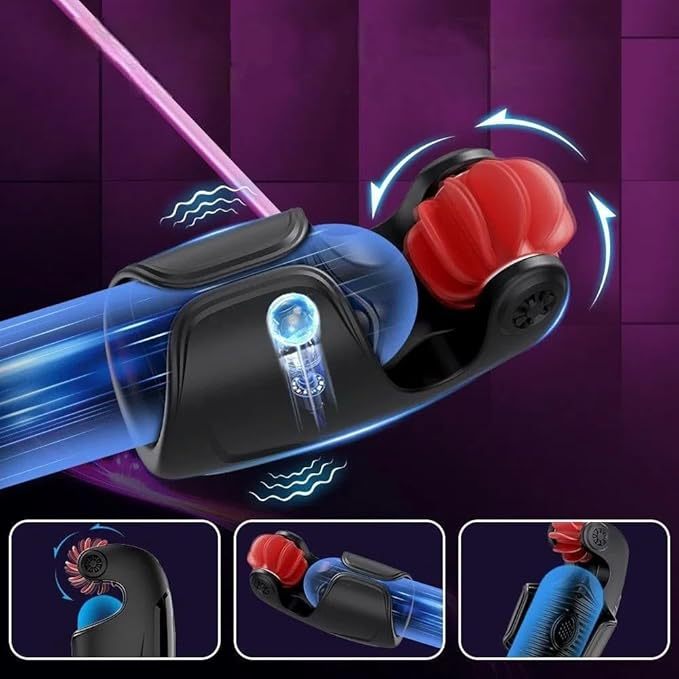 Male Masturbator- Penis- Training Vibrator, Tongue-Licking & 10 Vibrating Sex- Toy Male Stroker Trainer, Mens Penis- Trainer Masturbators Adult- Sex- Toys Men Gays