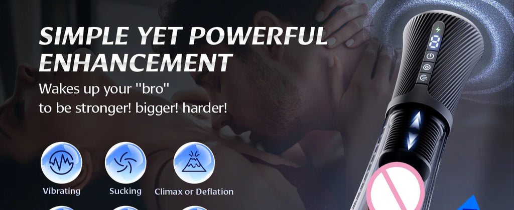 Male Masturbator Penis Pump Enlarger Transparent Visual Male Sex Toys for Men APP Control Vibrating Vacuum Suction Glans Trainer