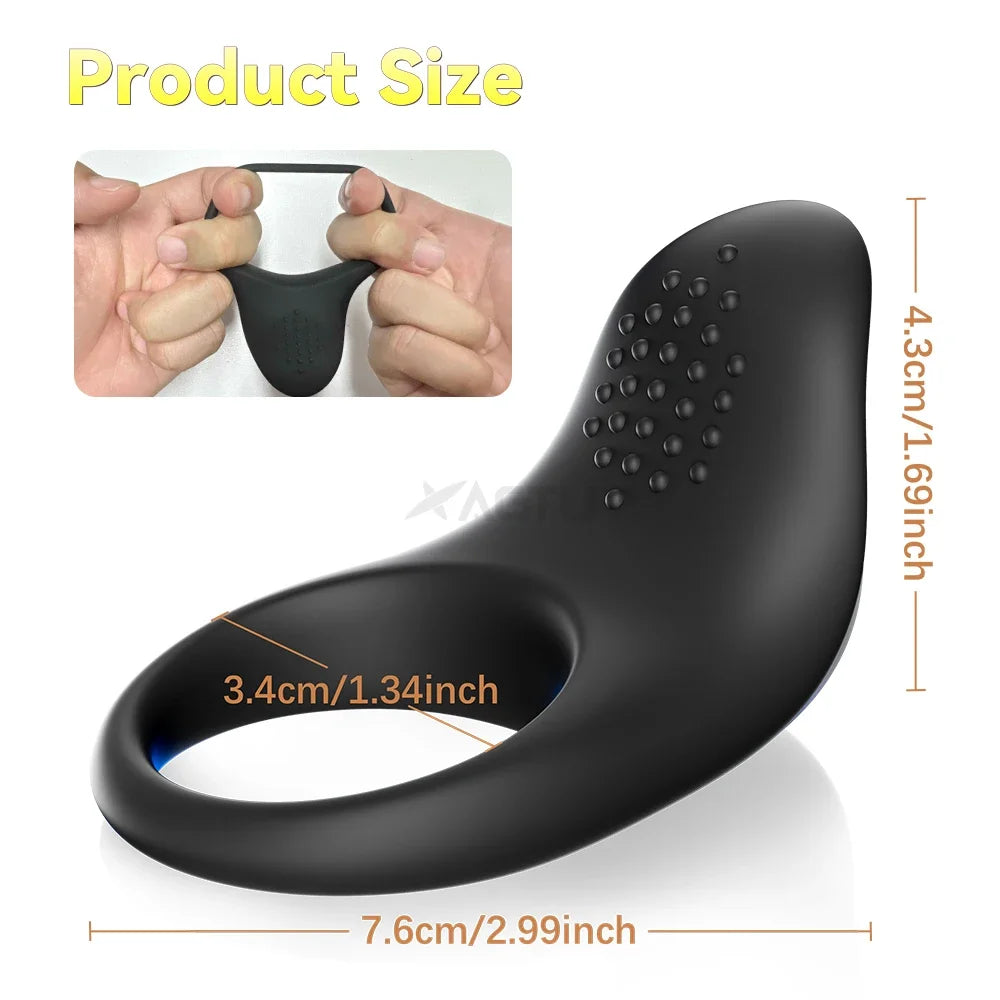 Ring Penis APP Control Vibrator Clitoris Stimulator Cock for Men Delay Ejaculation Sex Toys Lock Penisring Adult Male Couples