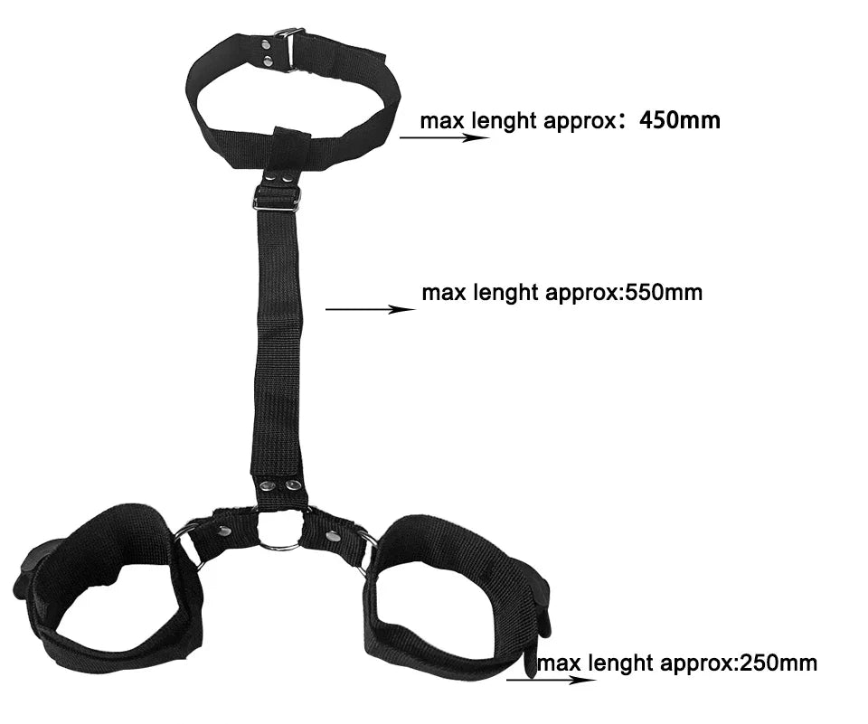 Bondage Kit BDSM Restraints Fetish Erotic Sex Toys For Couples Women Bandage Slave Collars Obedience Handcuffs Master Adult Game