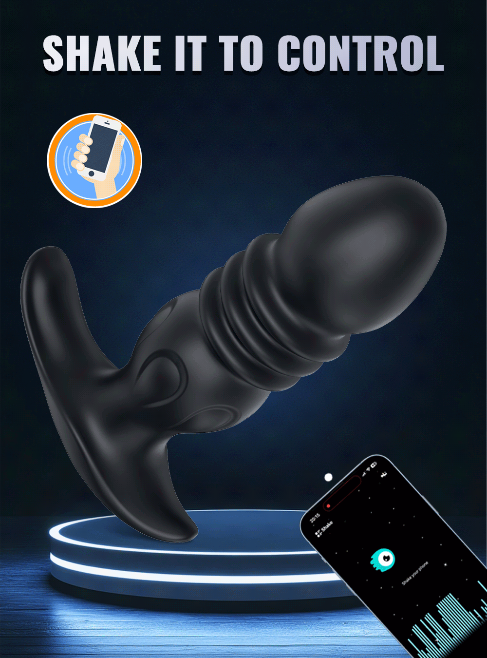 Vibrator Cock Ring Masturbation Tools for Gay Anal Plug Vibration Thrusting Prostate Anal Plug Men Butt Plug Adult Sex Toys