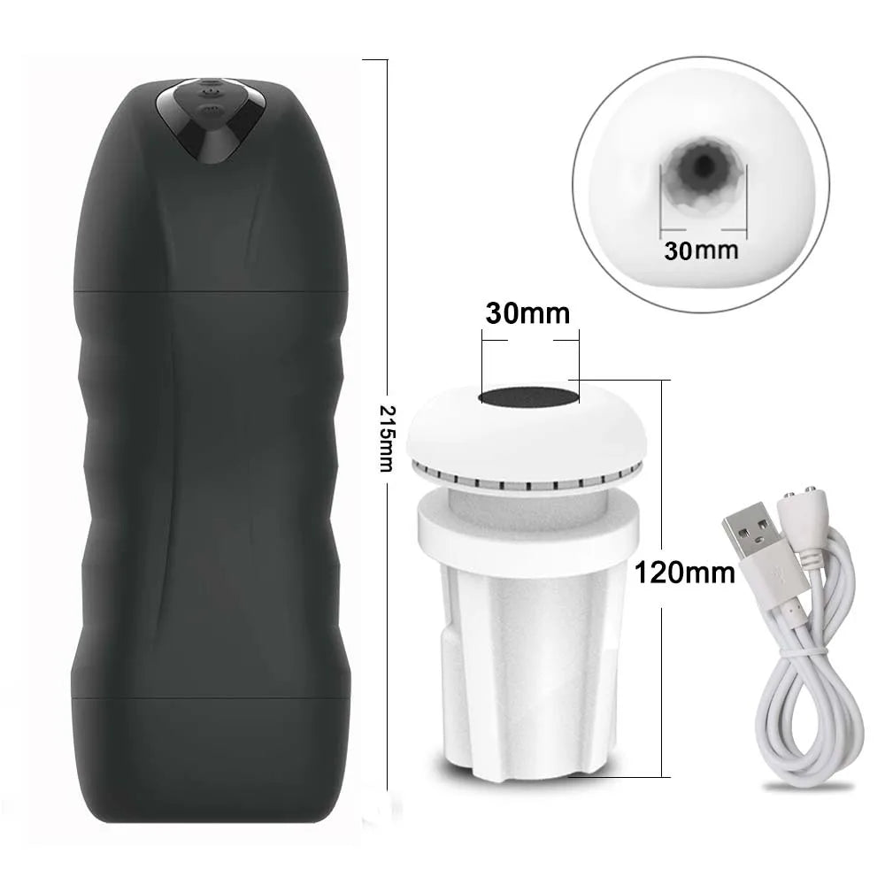 Automatic Male Sucking Mastubator Vibration Blowjob Machine Masturbation Cup Sex Toys Adult Goods for Men Masturbate Supplies