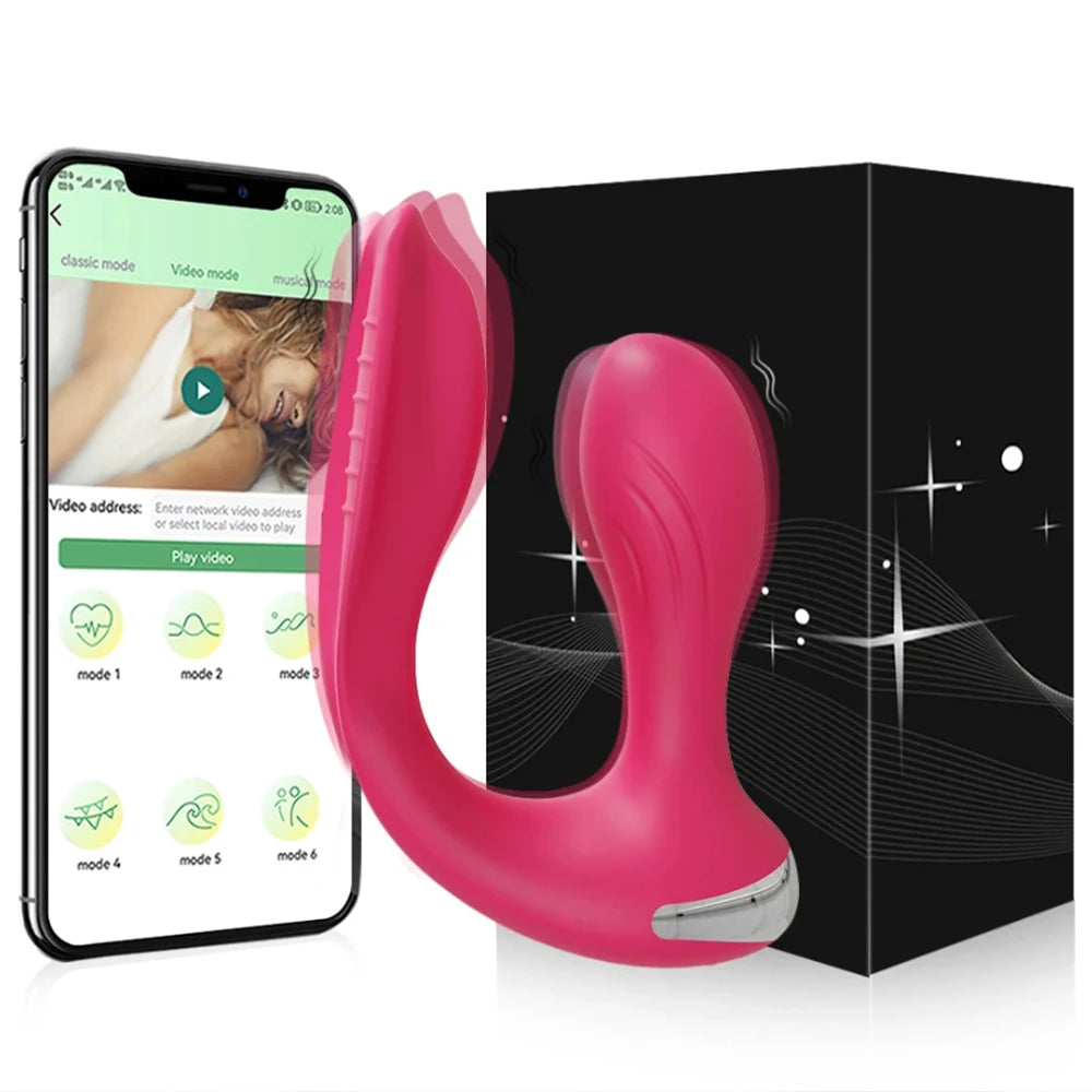 APP Control Panties Vibrator for Women Clit Stimulator Dual Ended Vagina Anal Vibrator Female Masturbator Sex Toy for Couples