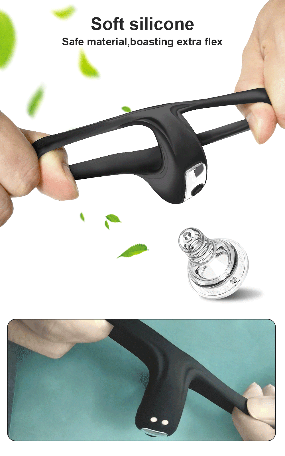 Cock Ring Penis Stimulator Massager Lasting Ejaculation Delay Vibrating Cock Rings Man Couple Ring Sex Adult Erotica Products 18