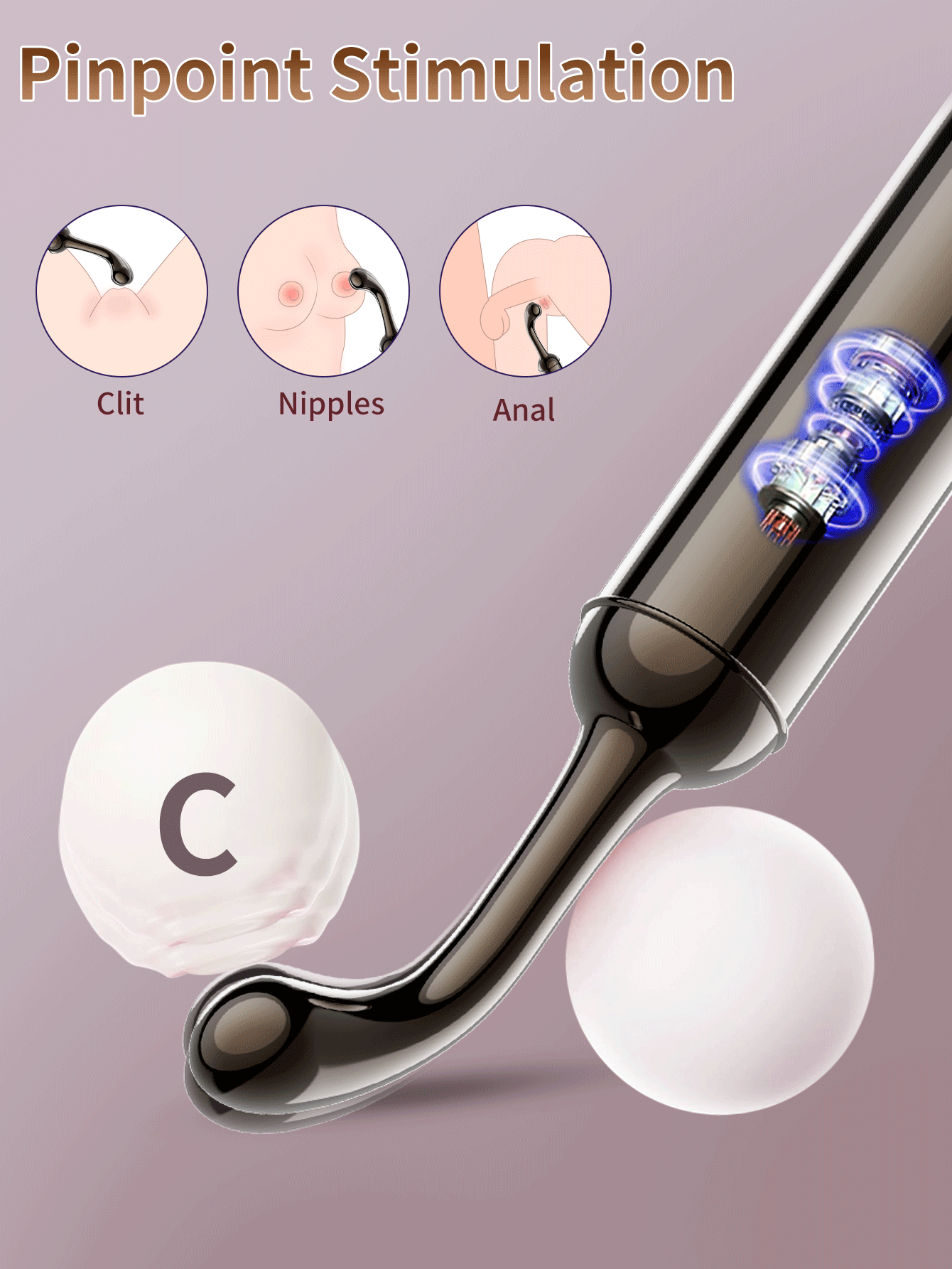 Clitoral Vibrator Female Squirting Vibrator G-spot Dildo Nipple Stimulator High Frequency Personal Massager Adult Sensual Toys