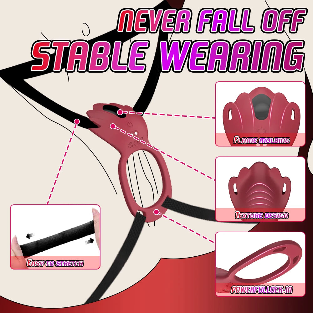 Wireless APP Wearable Panty Vibrator for Women Vibrating Clitoral Stimulator Penis Ring for Men Female Sex Toy Couples Sex Games