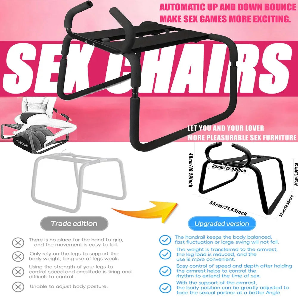 Upgraded Weightless Sex Chair Sex Position Enhancer Chair Assistance Sex SM Swings Sex Sofa Sex Bench Sex Stool Dildo Chair BDSM