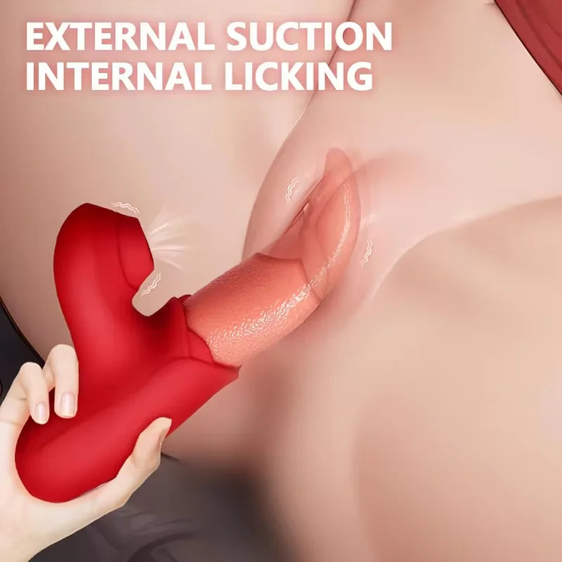 Sex Toys Tongue Licking Sucking Vibrator for Women Nipples Clit Sucker Anal Vibration Stimulation Female Masturbation Adult Good