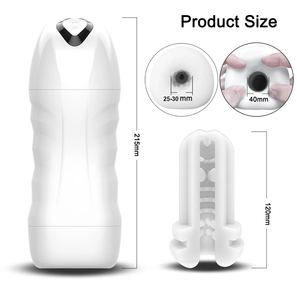 Automatic Male Sucking Mastubator Vibration Blowjob Machine Masturbation Cup Sex Toys Adult Goods for Men Masturbate Supplies