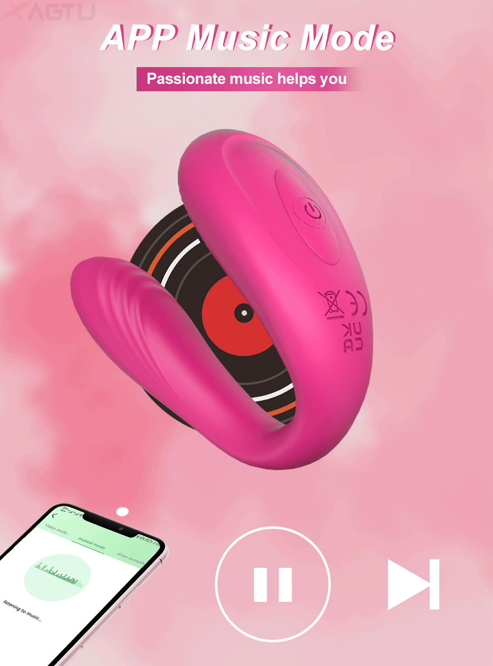 APP Bluetooth Control Couple Vibrator for Women Clitoris Stimulate Female G-Spot Dual Wearable Vibrating Massage Adult Sex Toys