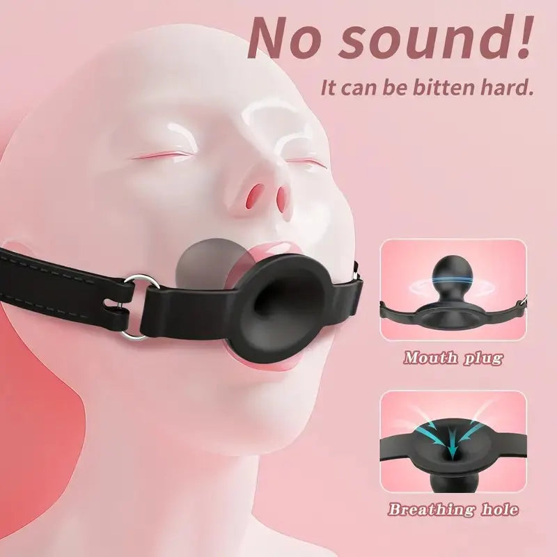 Soft Silicone Mouth Ball for Couples BDSM Bondage Sex Toy Opening Mouth Plug for Enhanced Intimacy Accessories