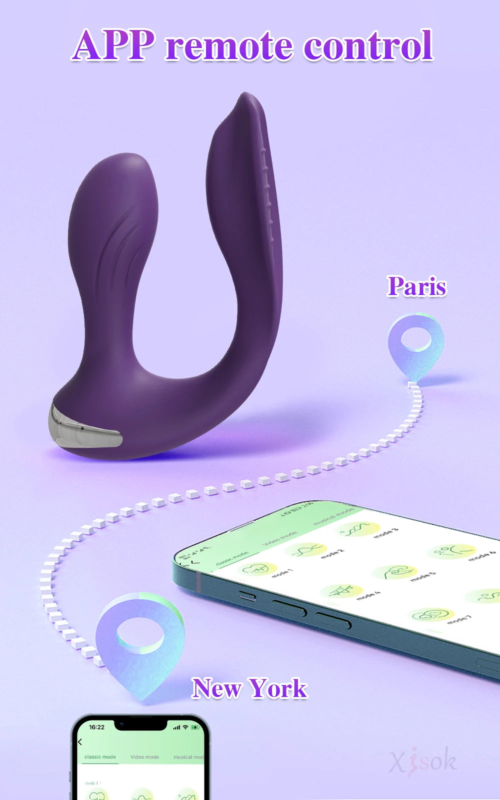 APP Control Panties Vibrator for Women Clit Stimulator Dual Ended Vagina Anal Vibrator Female Masturbator Sex Toy for Couples