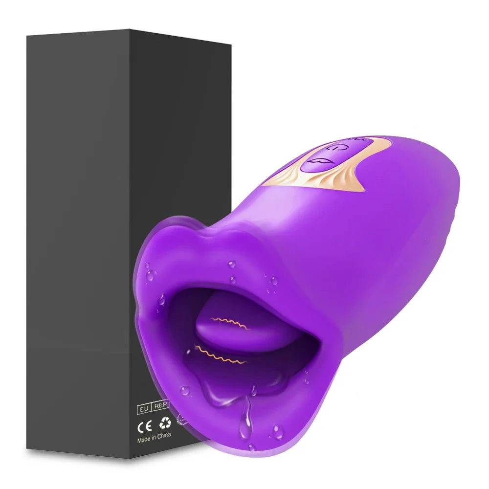 Powerful Sucking Vibrator for Women Tongue Licking Clitoris Sucker Female Oral Nipple Stimulator Sex Toys for Adults Goods 18+