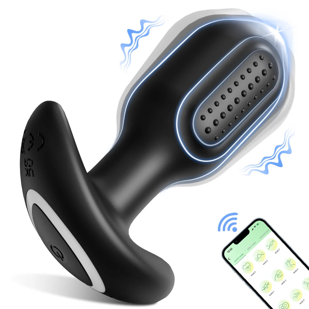 Anal Plug Vibrator Gay Anal Dildo Toy Butt Plug Stimulator Masturbation Penetration Vagina Anal Vibrating Men Women Toys Adults