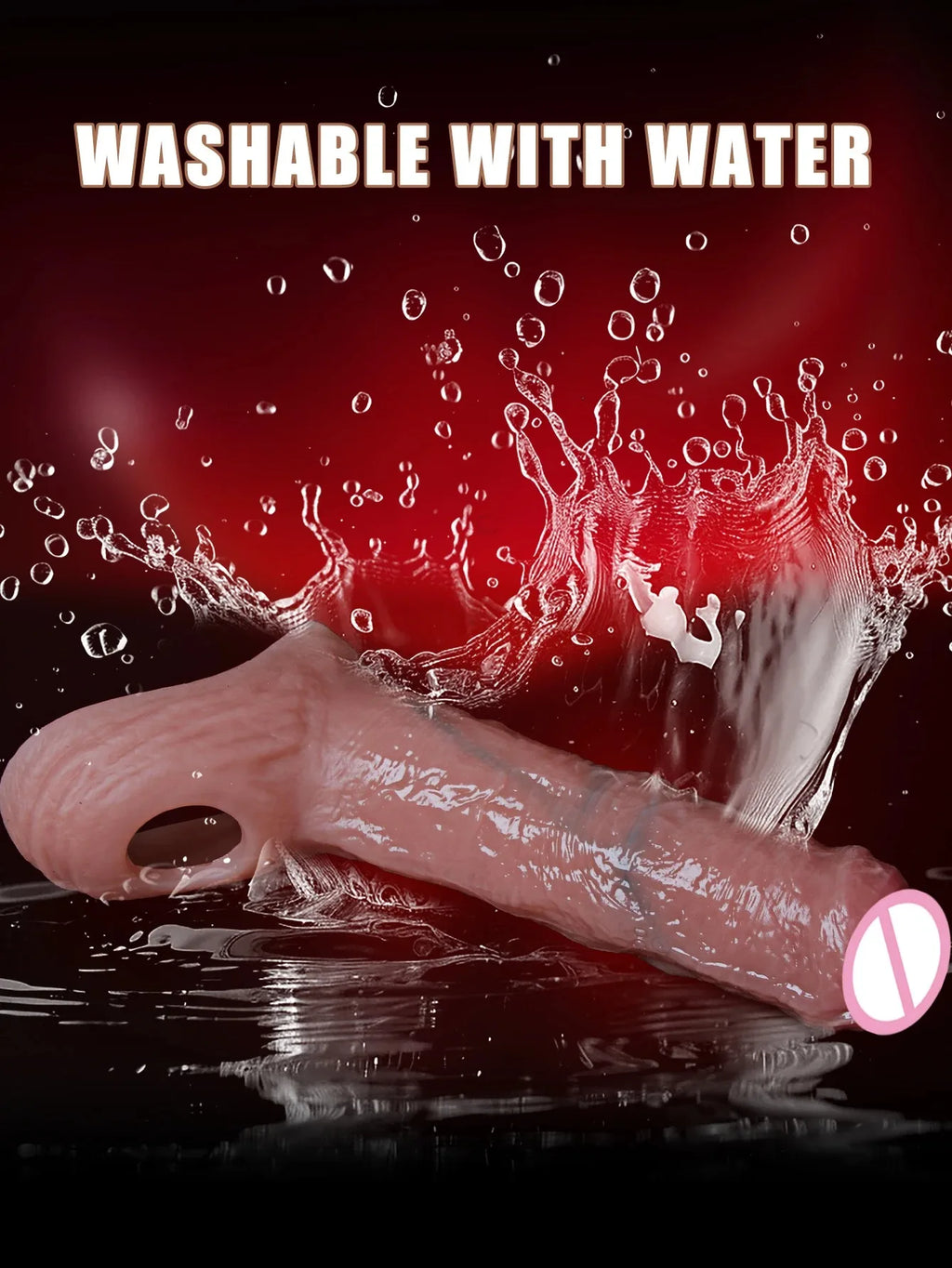 Penis Sleeve Food Grade Silicone Penis Extender Delay Ejaculation Adult Sex Toy Couples Pleasure Reusable Condom Cock Dick Ring