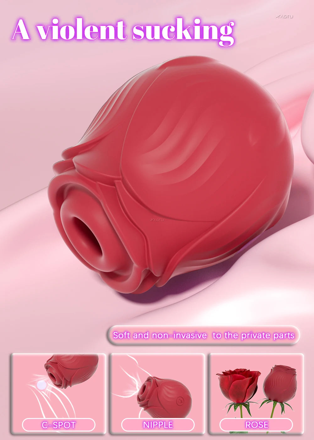 Powerful Sucking Vibrator for Women Vacuum Clitoris Stimulator Female Oral Nipple Clit Sucker Vibrating Adults Sex Rose-Toys