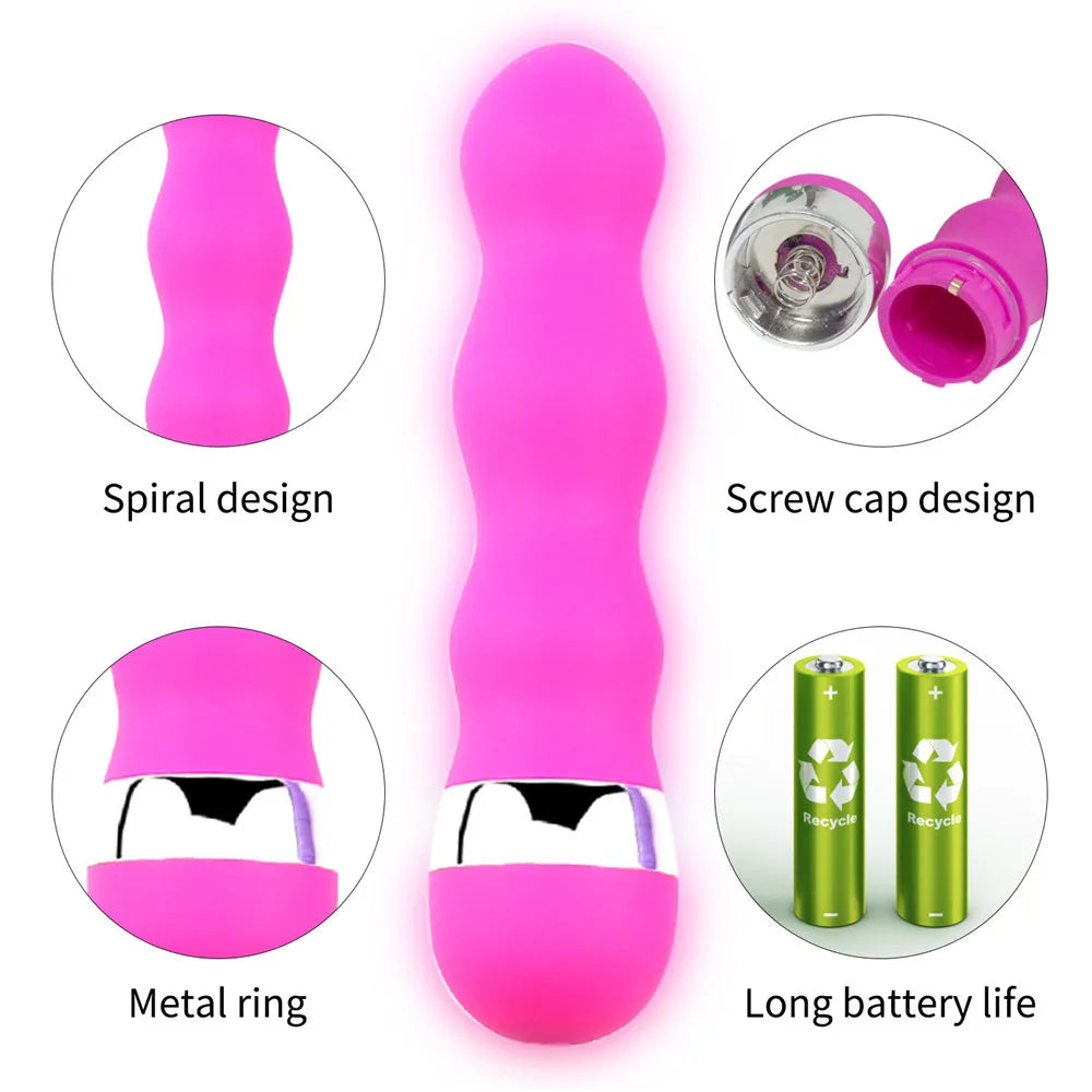 Portable Dildo Vibrator Sex Toys For Women AV Stick Vagina Massager Female Masturbator G Spot Clitoris Stimulator Anal Butt Plug