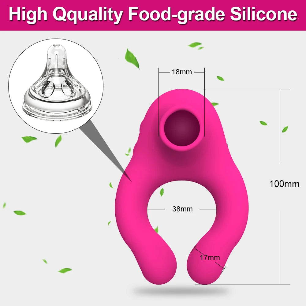 Penis Cock Ring Vibrator for Men Delay Ejaculation Stimulator Clit Sucker Dick Enlarger Ring Sex Toy for Men Couples Adult Goods