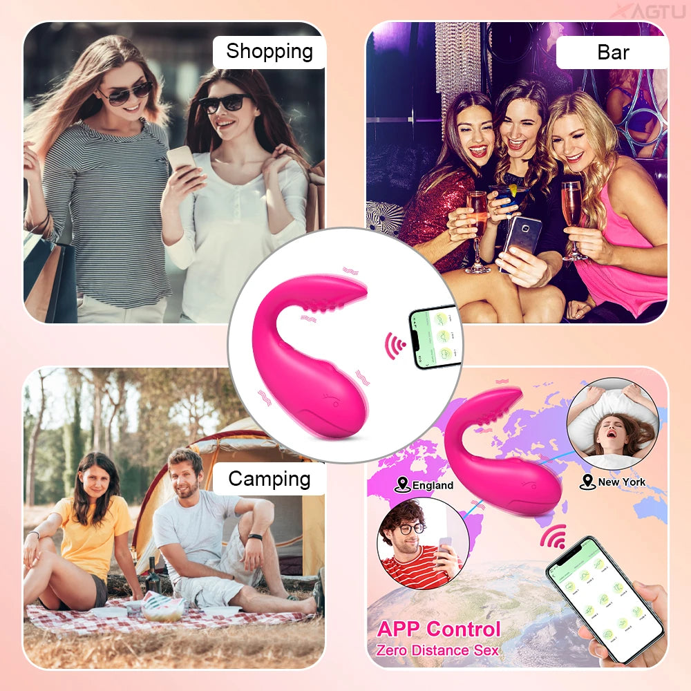 APP Remote Control Vibrator Egg for Women Clitoris Stimulator G Spot Dildo Female Wearable Panties Vibrating Adults Sex Toys