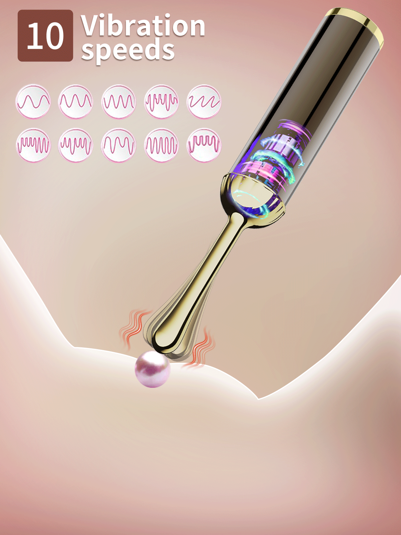 Clitoral Vibrator Female Squirting Vibrator G-spot Dildo Nipple Stimulator High Frequency Personal Massager Adult Sensual Toys