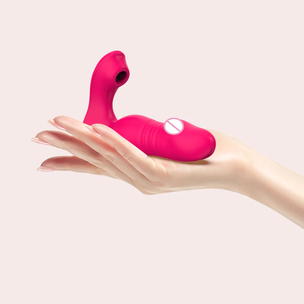 App Remote Control 9 Vibrating Sucker Thrusting Dildo ,G Spot Vibrator Nipple Vibrator,Adult Sex Toy for Woman Female Couples