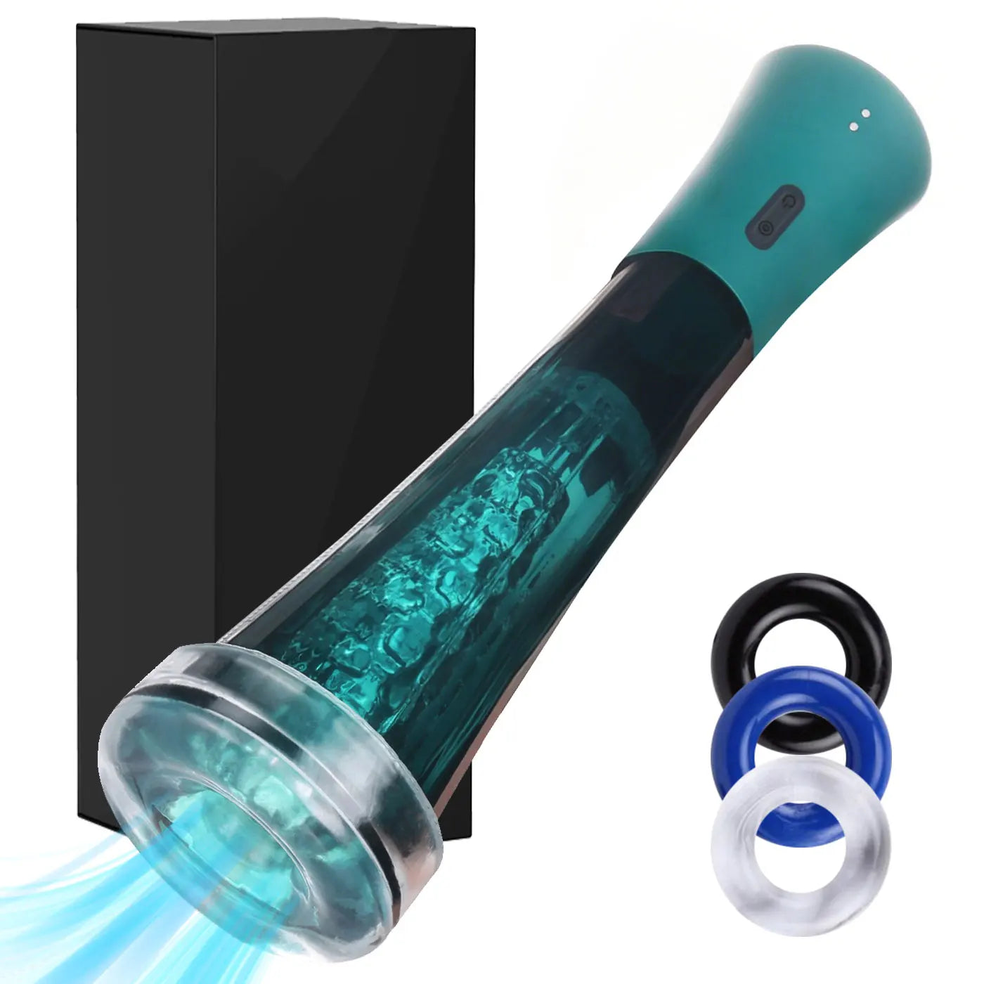 Male Masturbator Penis Pump Enlarger Transparent Visual Male Sex Toys for Men APP Control Vibrating Vacuum Suction Glans Trainer