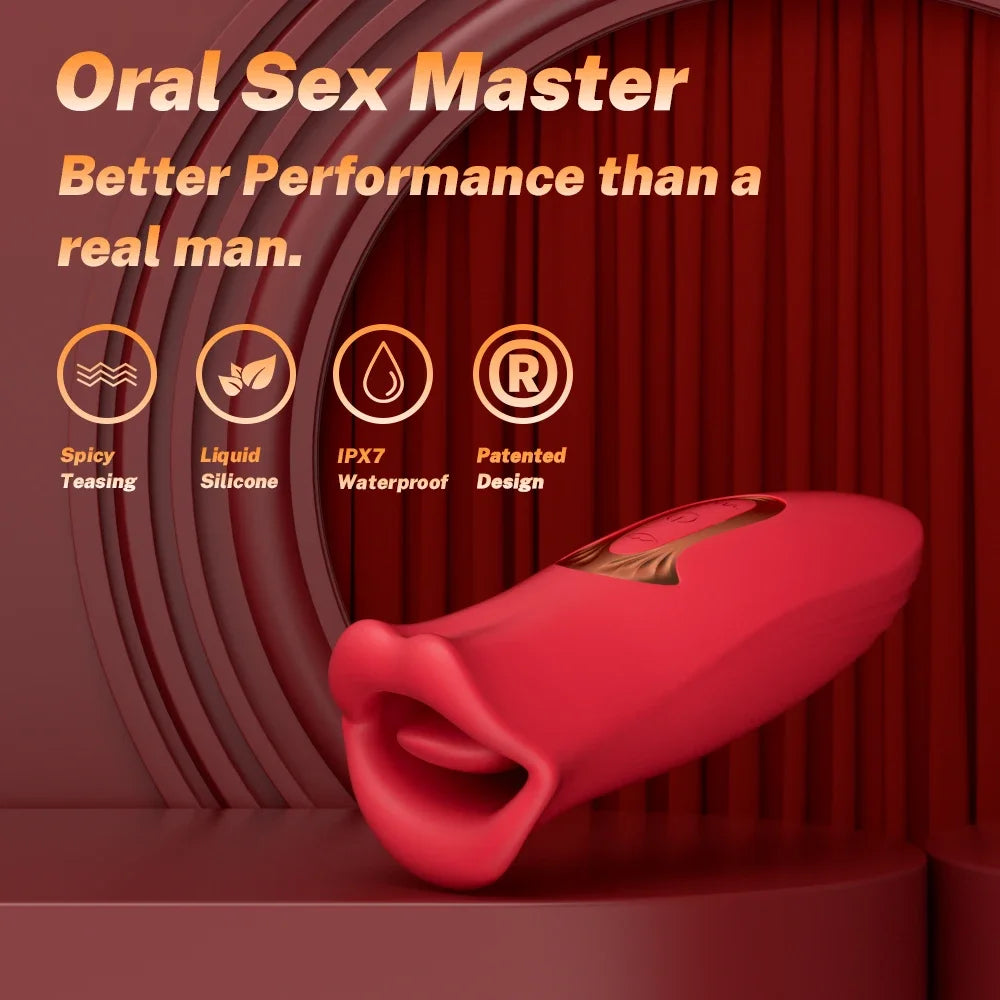 Powerful Sucking Vibrator for Women Tongue Licking Clitoris Sucker Female Oral Nipple Stimulator Sex Toys for Adults Goods 18+