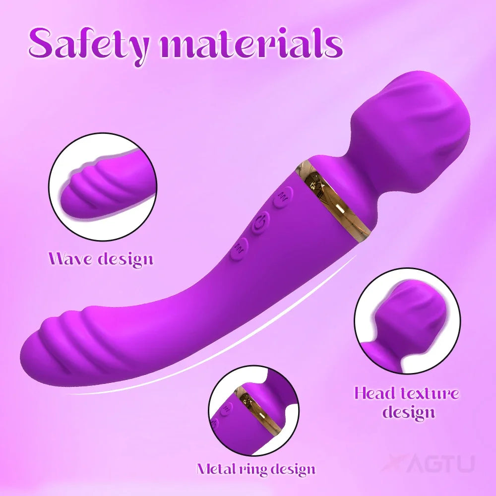 Powerful Ava Bar Vibrator Wand Dildos Sex Toys for Woman Dual Motor Clit G-Spot Clitoris Stimulator Vibrators Sex Toy for Couple