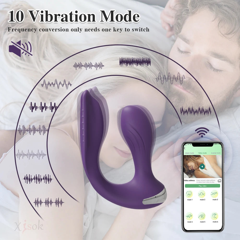 APP Control Panties Vibrator for Women Clit Stimulator Dual Ended Vagina Anal Vibrator Female Masturbator Sex Toy for Couples