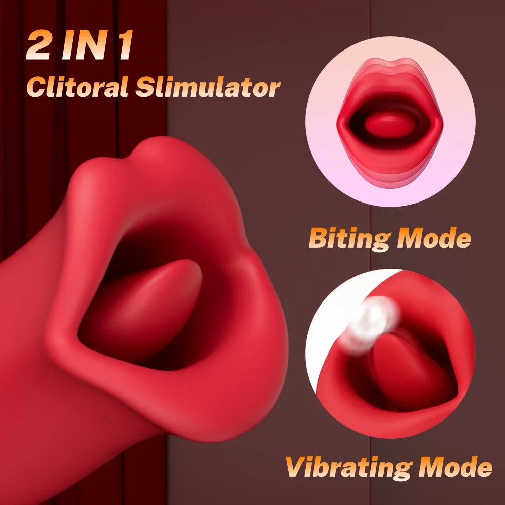 Powerful Sucking Vibrator for Women Tongue Licking Clitoris Sucker Female Oral Nipple Stimulator Sex Toys for Adults Goods 18+