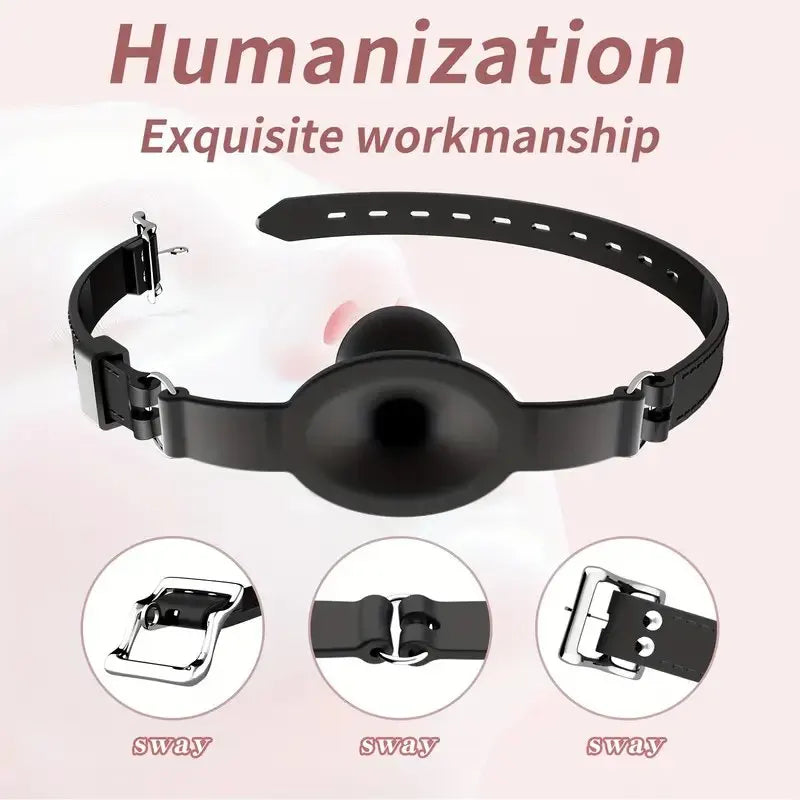 Soft Silicone Mouth Ball for Couples BDSM Bondage Sex Toy Opening Mouth Plug for Enhanced Intimacy Accessories