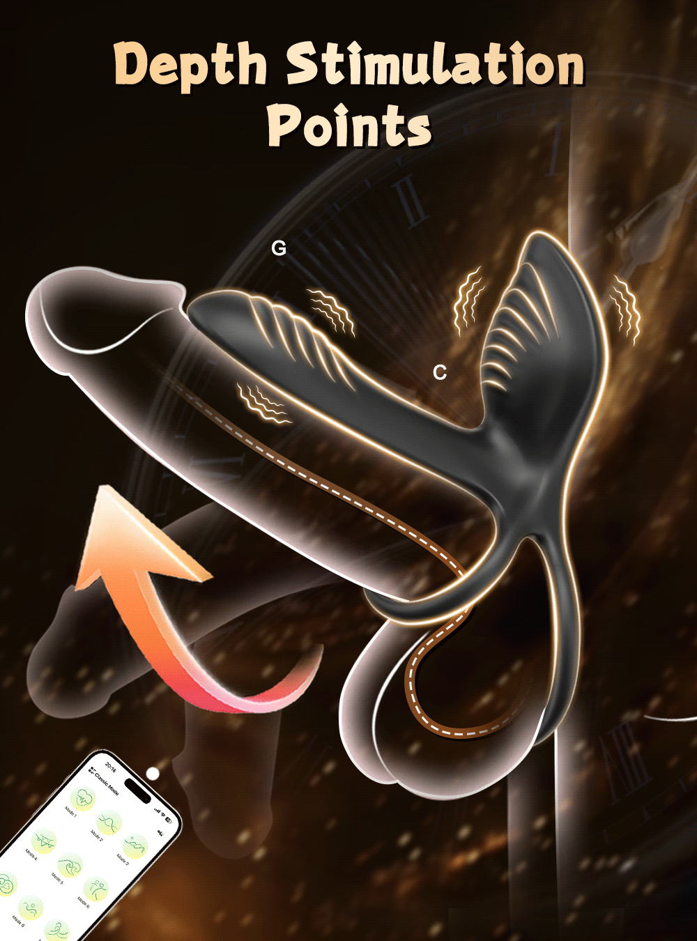 Wireless Bluetooth Vibrating Penis Ring Men Delay Ejaculation Cock Ring Vibrator Clitoris G Spot Stimulation Sex Toys for Couple