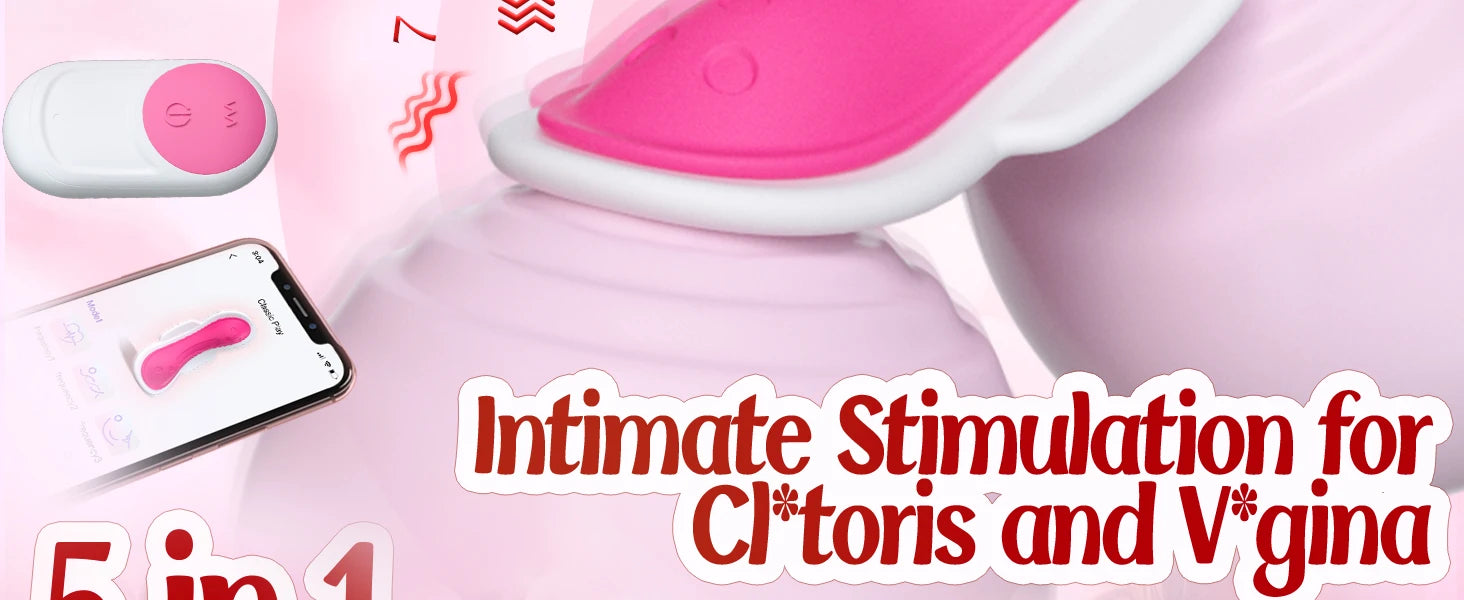 APP Remote Control Wearable Panties Vibrator Clitoris Stimulator Female Maturbator Butterfly Vibrator Adults Sex Toys For Women