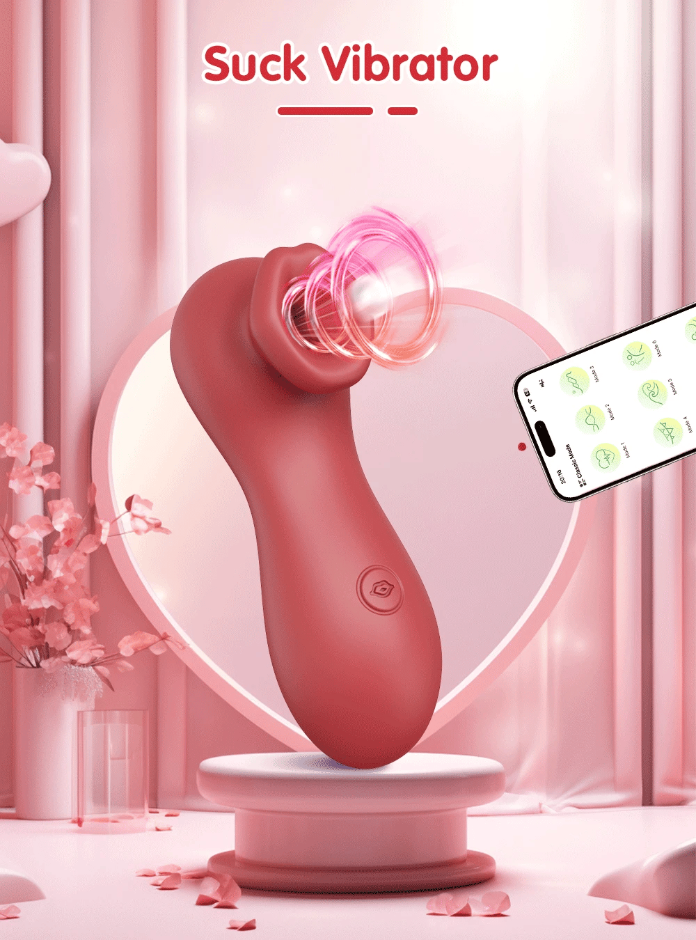 APP Sucking Vibrator for Women Nipple Clit Sucker Clitoris Stimulator Nipple Oral Blowjob Vibrators Sex Toys Adult Sex Products