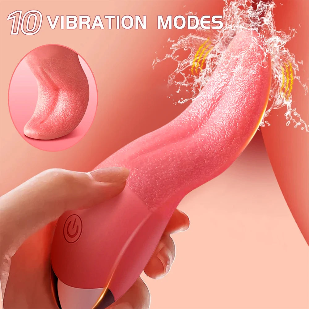 Sex Toys Tongue Licking Sucking Vibrator for Women Nipples Clit Sucker Anal Vibration Stimulation Female Masturbation Adult Good