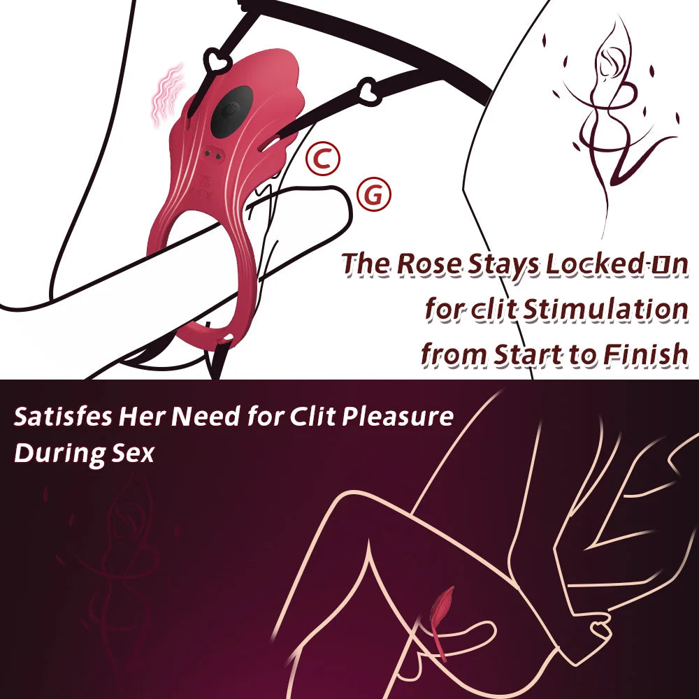 Wireless APP Wearable Panty Vibrator for Women Vibrating Clitoral Stimulator Penis Ring for Men Female Sex Toy Couples Sex Games