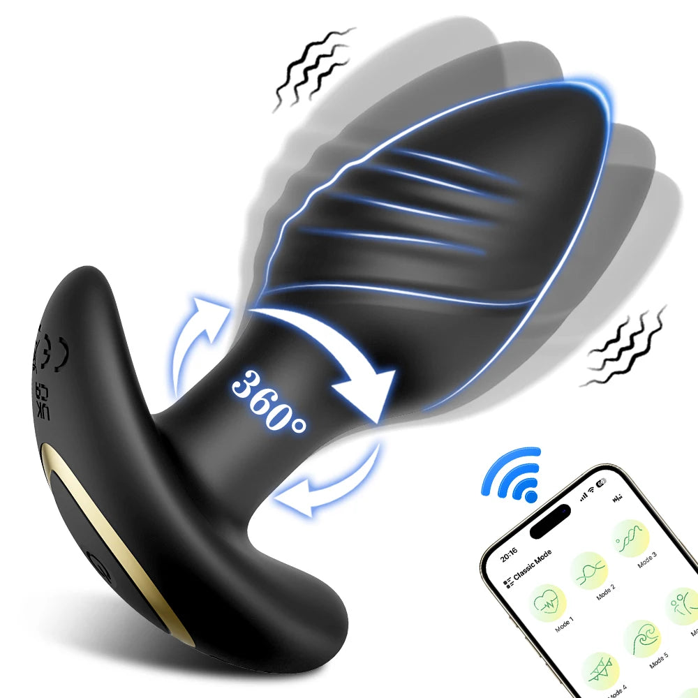 Anal Plug Vibrator Gay Anal Dildo Toy Butt Plug Stimulator Masturbation Penetration Vagina Anal Vibrating Men Women Toys Adults