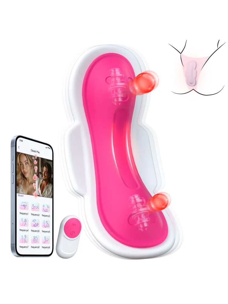 APP Remote Control Wearable Panties Vibrator Clitoris Stimulator Female Maturbator Butterfly Vibrator Adults Sex Toys For Women
