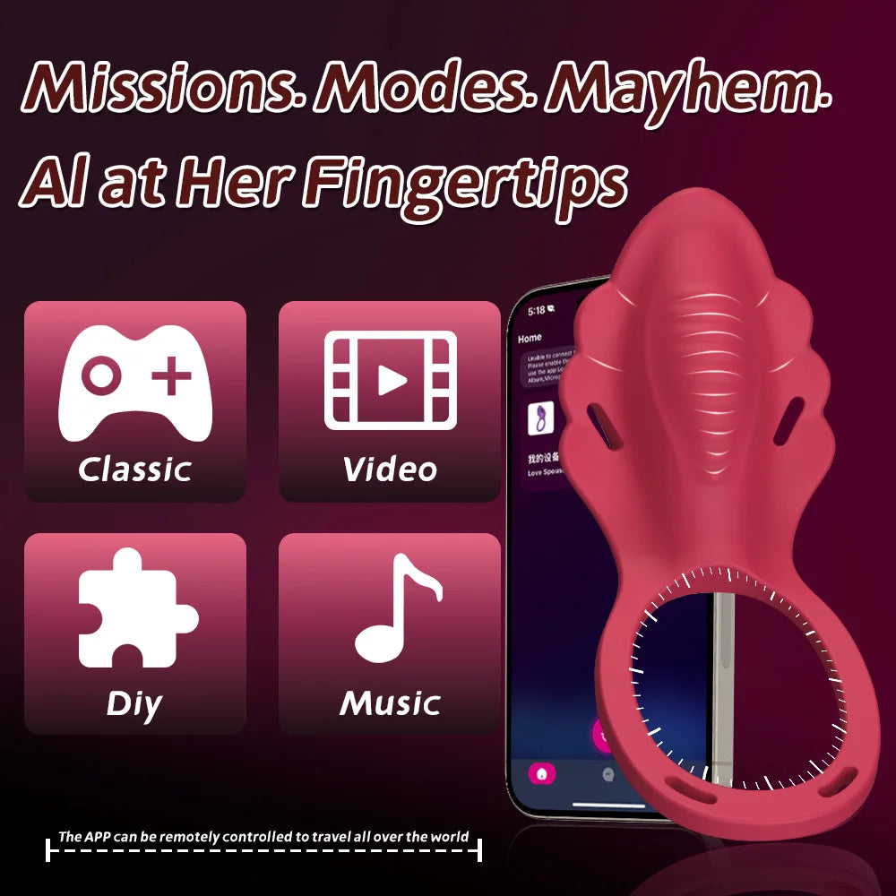 Wireless APP Wearable Panty Vibrator for Women Vibrating Clitoral Stimulator Penis Ring for Men Female Sex Toy Couples Sex Games