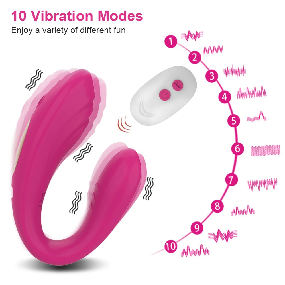 APP Bluetooth Control Couple Vibrator for Women Clitoris Stimulate Female G-Spot Dual Wearable Vibrating Massage Adult Sex Toys