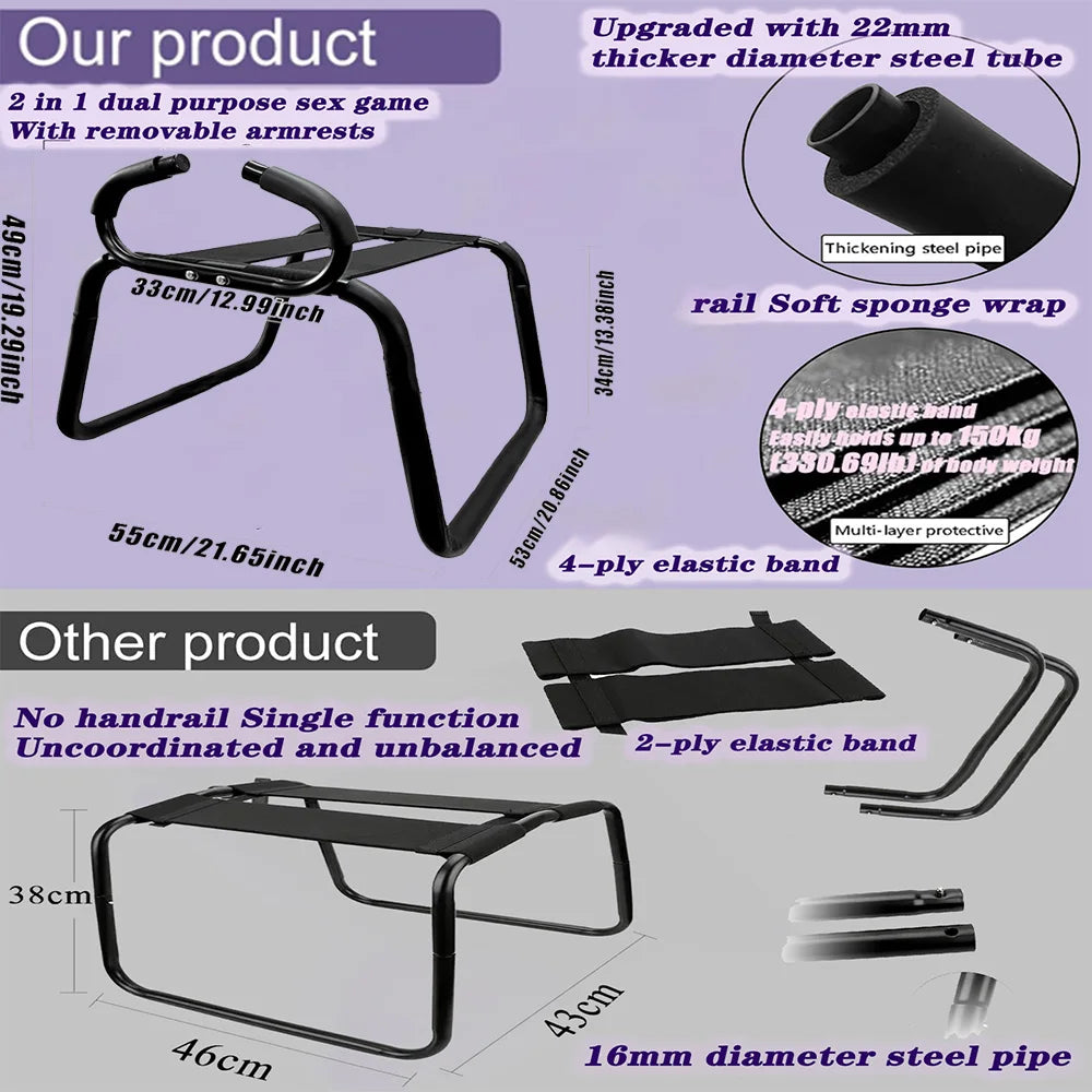 Upgraded Weightless Sex Chair Sex Position Enhancer Chair Assistance Sex SM Swings Sex Sofa Sex Bench Sex Stool Dildo Chair BDSM