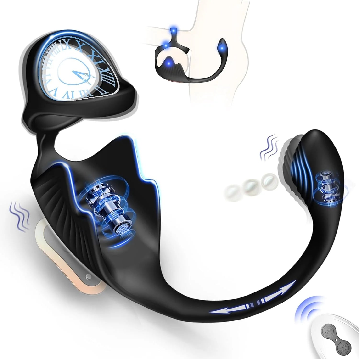 Prostate Massager Vibrating Cock Ring Anal Plug Sex Toys for Men Adult Anal Toys Remote Control Vibrator Penis Ring Butt Plug