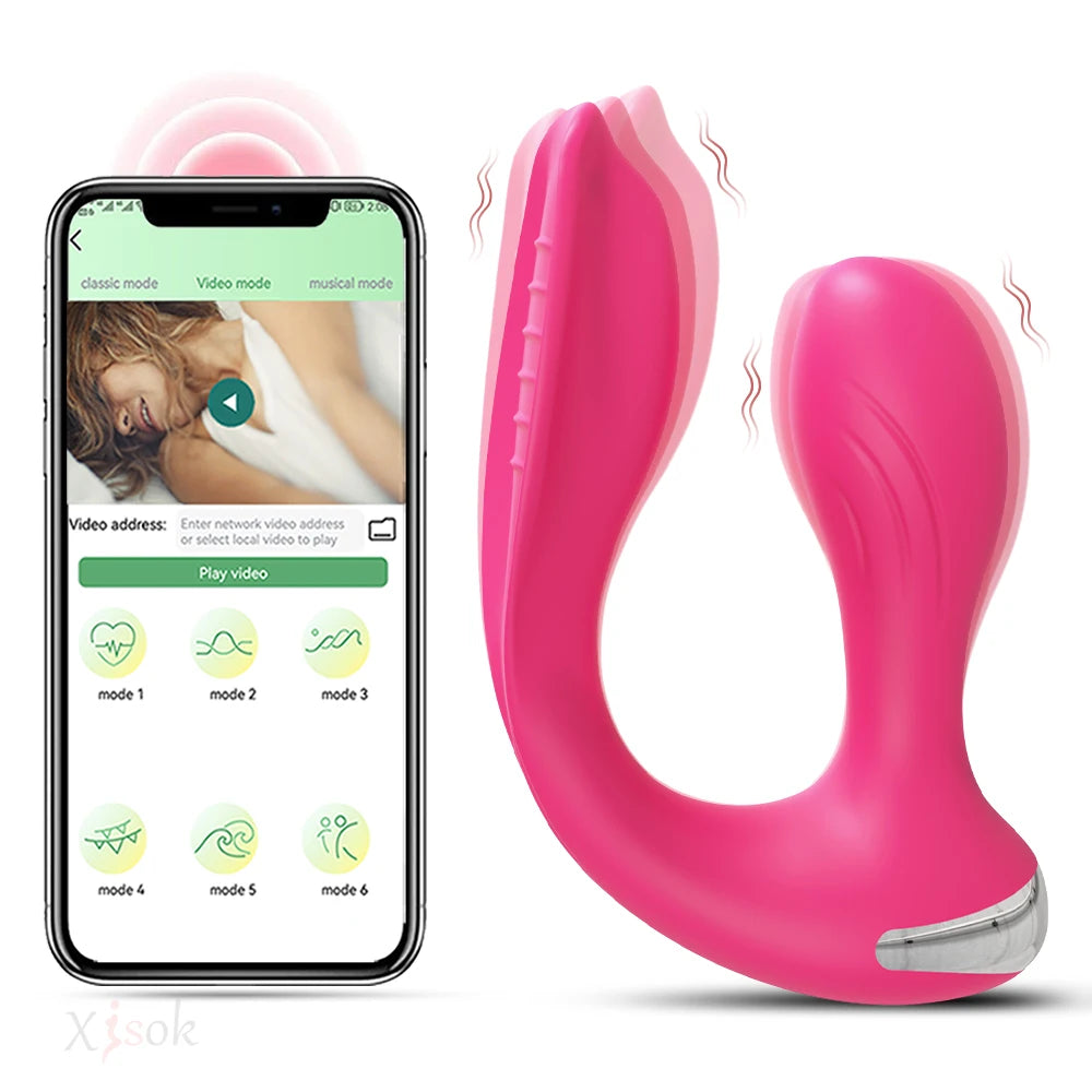 APP Control Panties Vibrator for Women Clit Stimulator Dual Ended Vagina Anal Vibrator Female Masturbator Sex Toy for Couples