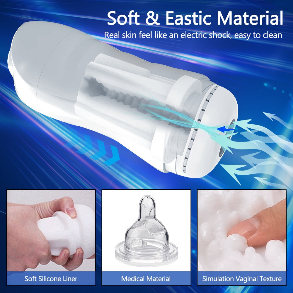 Pocket Puzzy,Automatic Male Mastusbafor Life Size Machine Thrusting Machine Devices Suction Pussy Male