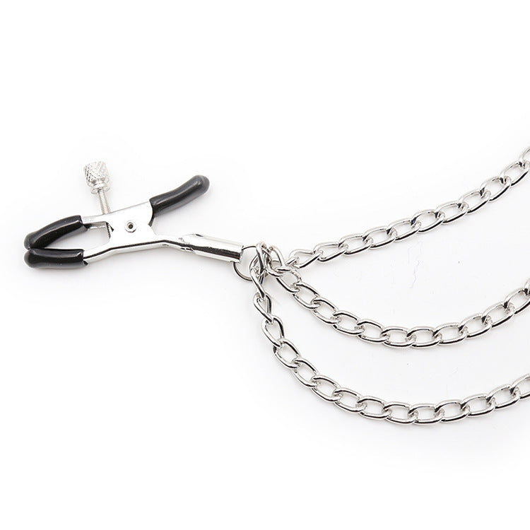 Multi-iron Chain Nipple Clamp