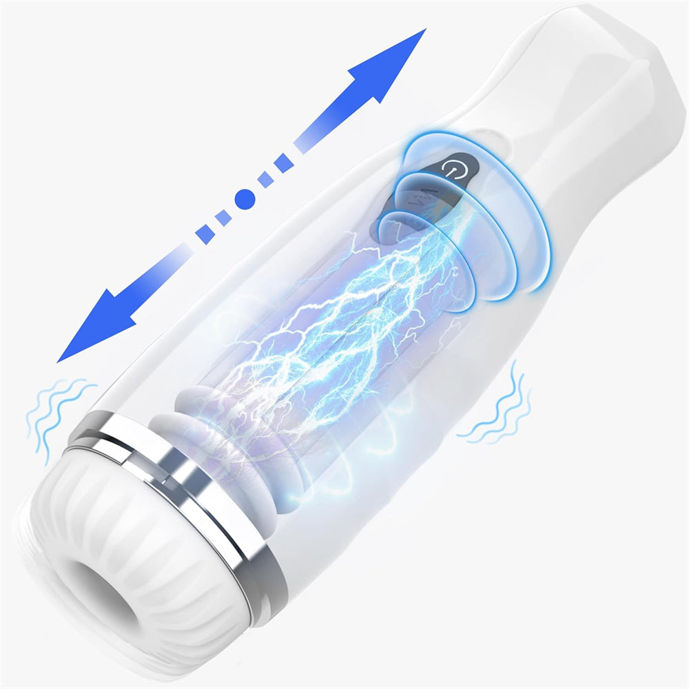 Men's Sex Toys Male Masturbator Sex Toy Adult Sex Toys & Games Electric Blowjob Male Masturbators Cup Automatic Sucking Male Masturbators Automati Mens Toy Vibrating Thrusting Sucking Modes